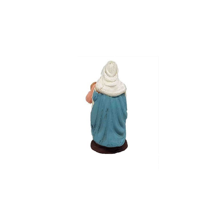 Pastori Statuina Madonna terracotta cm 7 artigianali in terracotta per presepe