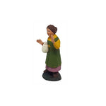 Pastori statuine Donna con provola 7cm di terracotta per presepe