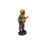 Pastore statuine Uomo con bicchiere 7cm di terracotta per presepe