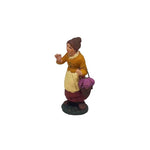 Pastore statuina Donna con Uova 7cm di terracotta per presepe