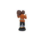 Pastore statuina Uomo con Botte 7cm di terracotta per presepe
