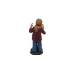 Pastore statuina Uomo con castagne 7cm di terracotta per presepe
