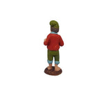 Pastore statuina Pescatore con pescato 7cm di terracotta per presepe