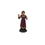 Pastore statuina Donna mani aperte 7cm di terracotta per presepe