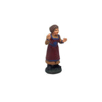 Pastore statuina Donna mani aperte 7cm di terracotta per presepe