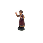 Pastore statuina Donna mani aperte 7cm di terracotta per presepe