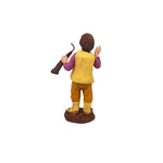 Pastori statuine Zampognaro con ciaramella 7cm di terracotta per presepe