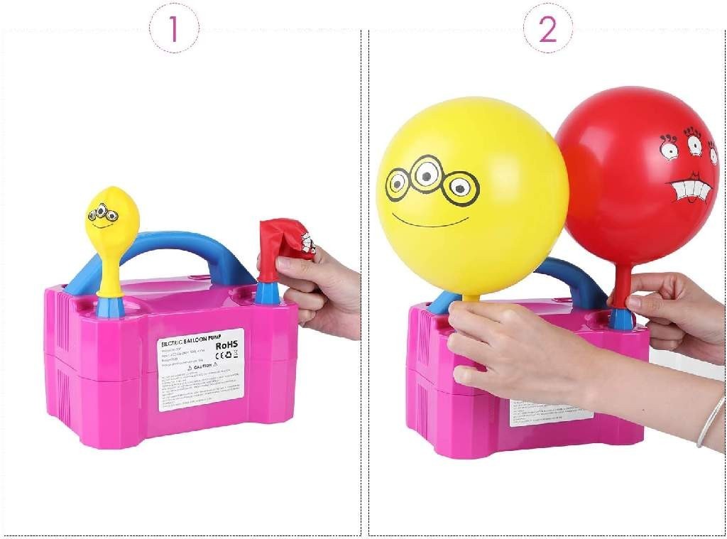 Pompa Gonfiatore elettrico 2 beccucci per Palloncini
