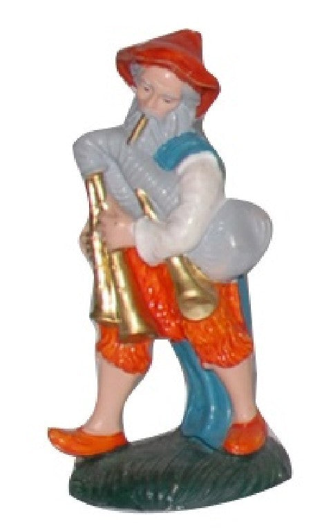 Pastori statuine Zampognaro 7 cm di plastica per presepe