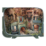 Presepe borgo napoletano stile 700 riprodotto in una TV antica 60x25x50 cm