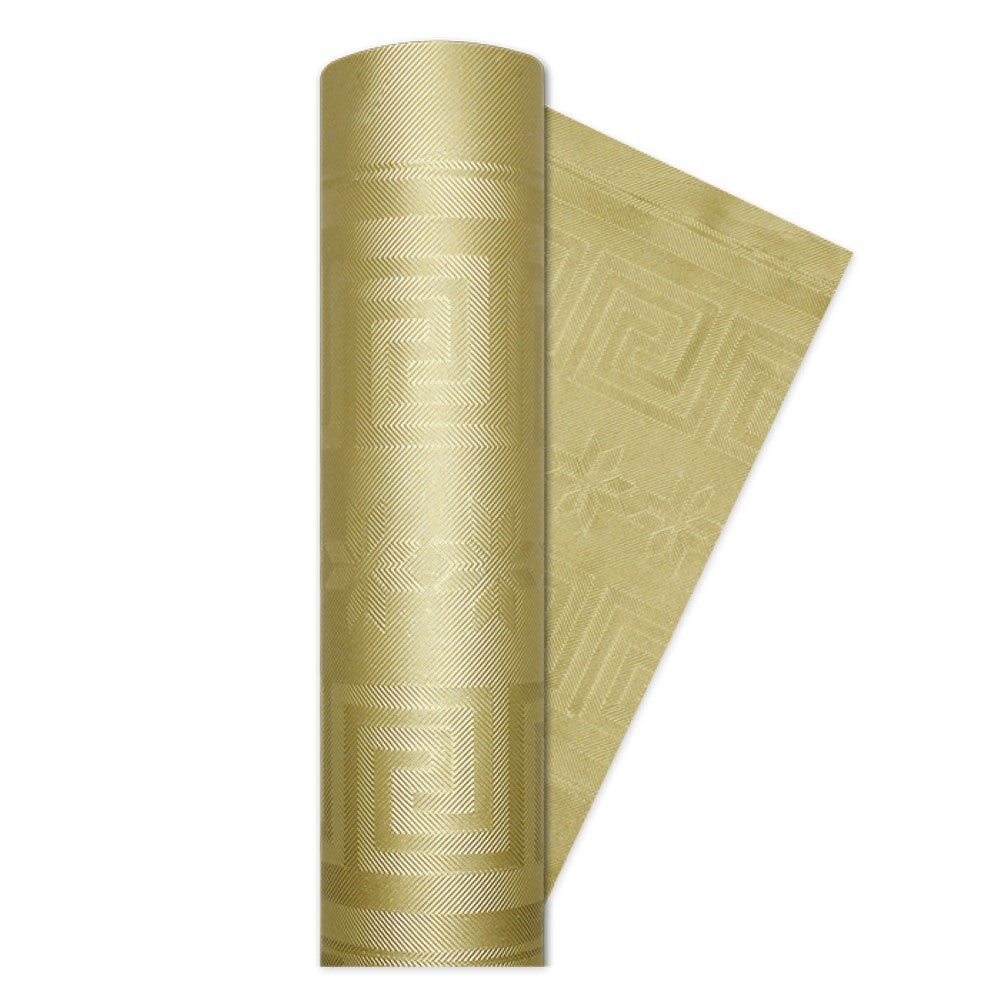 Tovaglia damascata Oro Elite di carta 1,20x7 mt