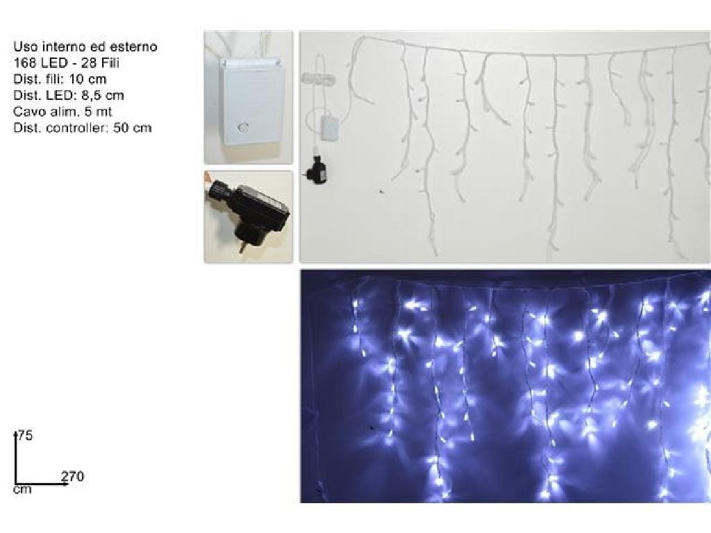 TENDA 168 LED CON GIOCOLUCI USO ESTERNO