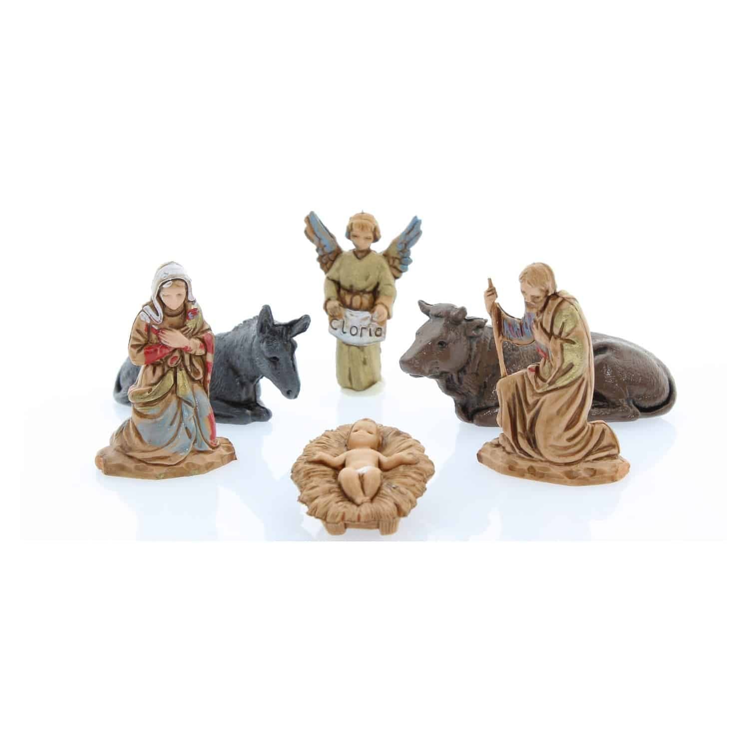 Pastori Statuina Natività 6 soggetti cm 3,5 per presepe Landi Moranduzzo