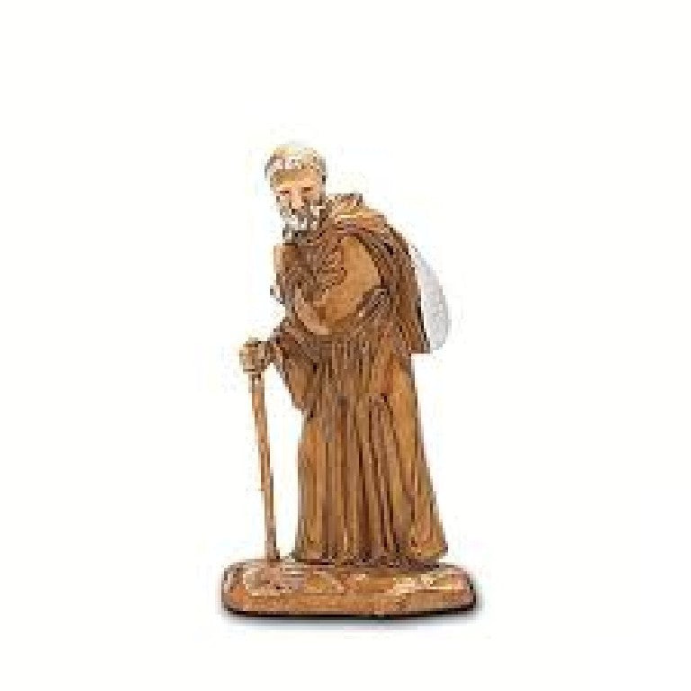 Pastore statuina Monaco 3,5 cm di plastica Moranduzzo per presepe