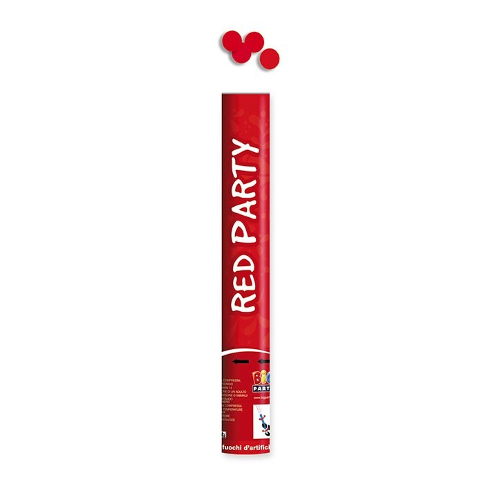 Cannone sparacoriandoli 40 cm foil Rossi