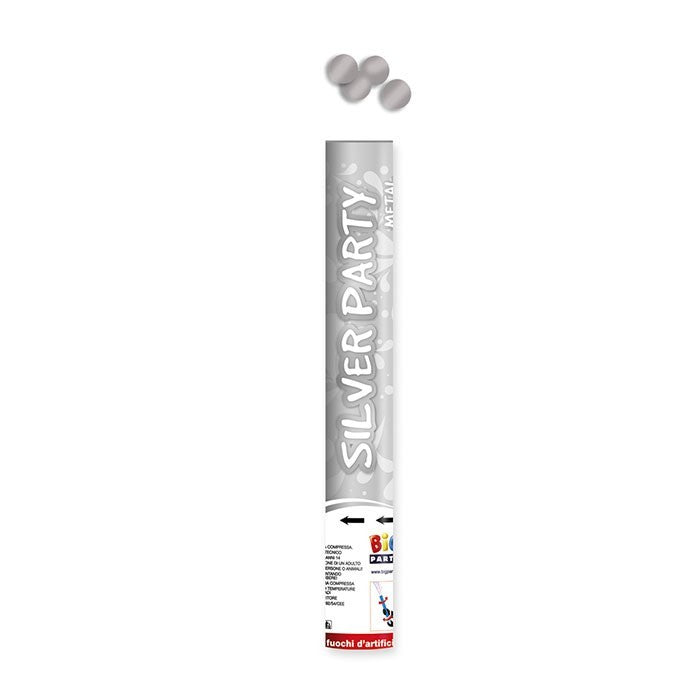 Cannone sparacoriandoli Argento 40 cm