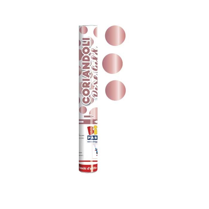 Cannone Sparacoriandoli 30 cm coriandoli in Foil Rosa Gold Metal