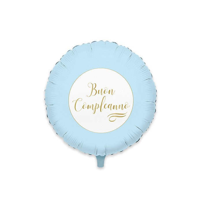 Palloncino Mylar Tondo cm.45 Buon Compleanno Chic Celes