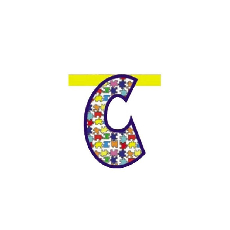 Lettera Party Plast. Lux - C 20 CM
