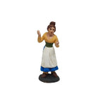 Pastore statuina Donna mani vuote 10 cm di terracotta per presepe