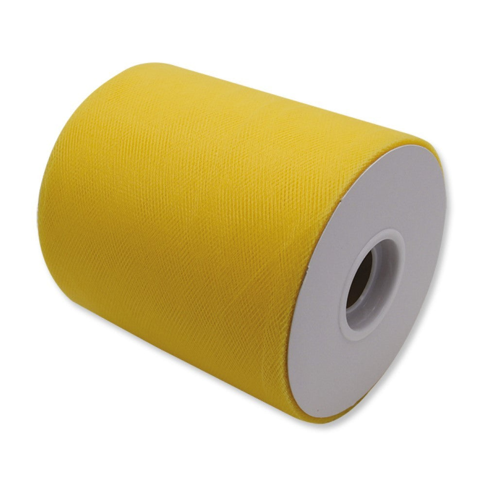 Rotolo tulle Giallo 12,5cm 100mt
