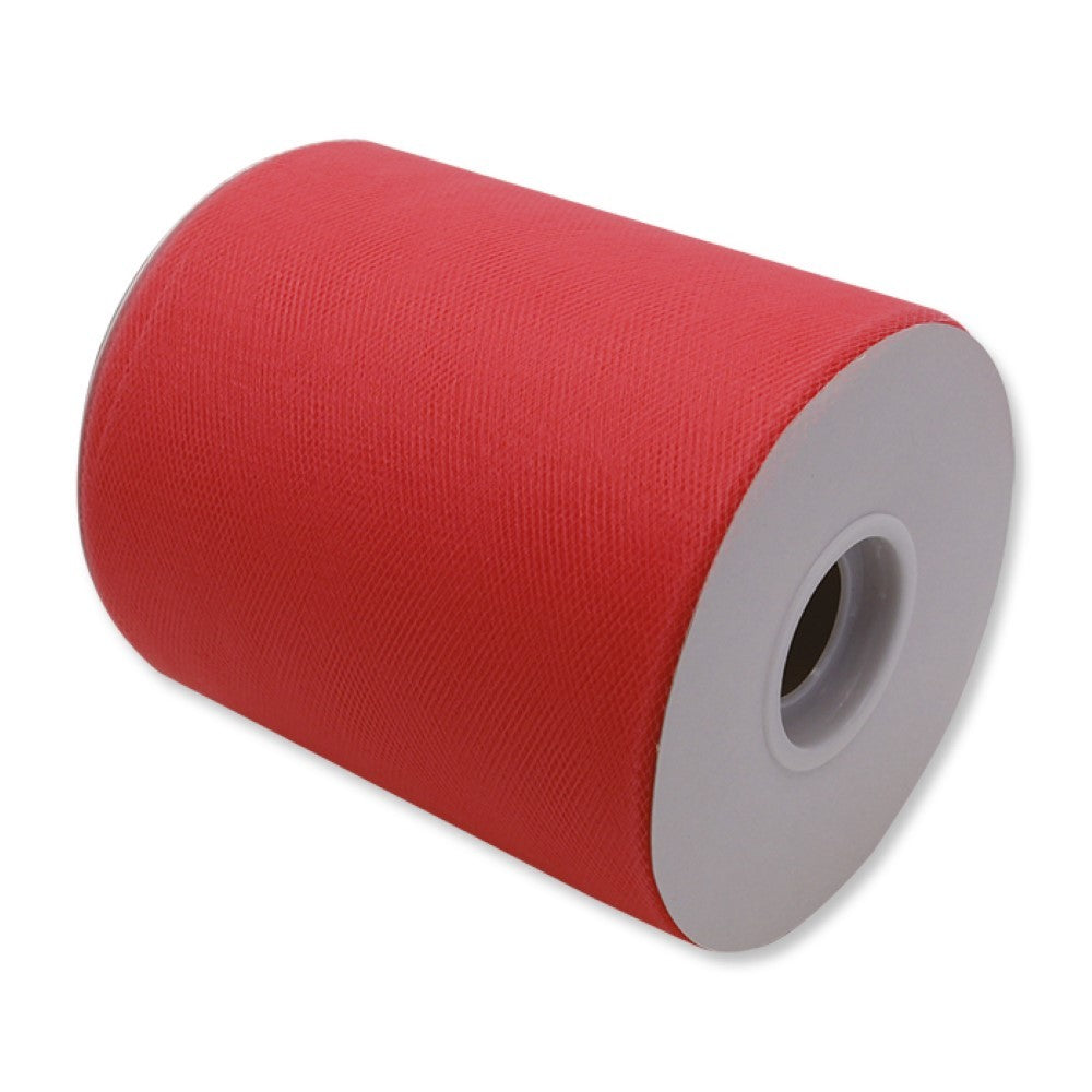 Rotolo tulle Rosa corallo 12,5cm 100mt