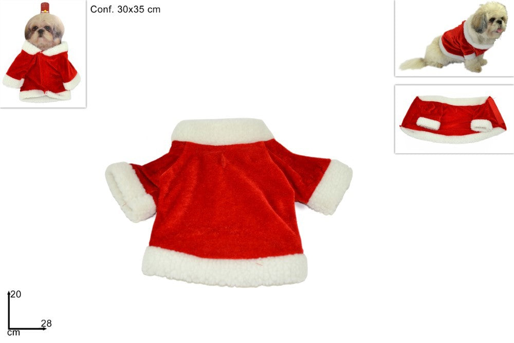 Vestito di Babbo Natale per cane