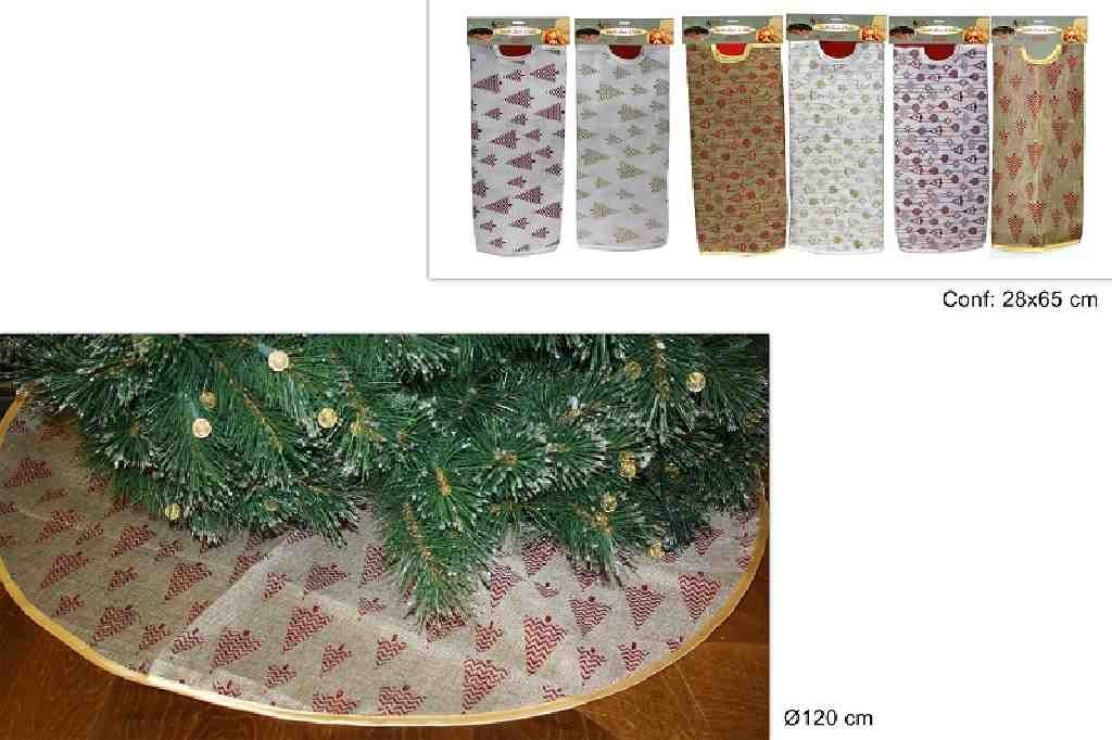 Tappeto per albero di natale di Juta diametro 120cm