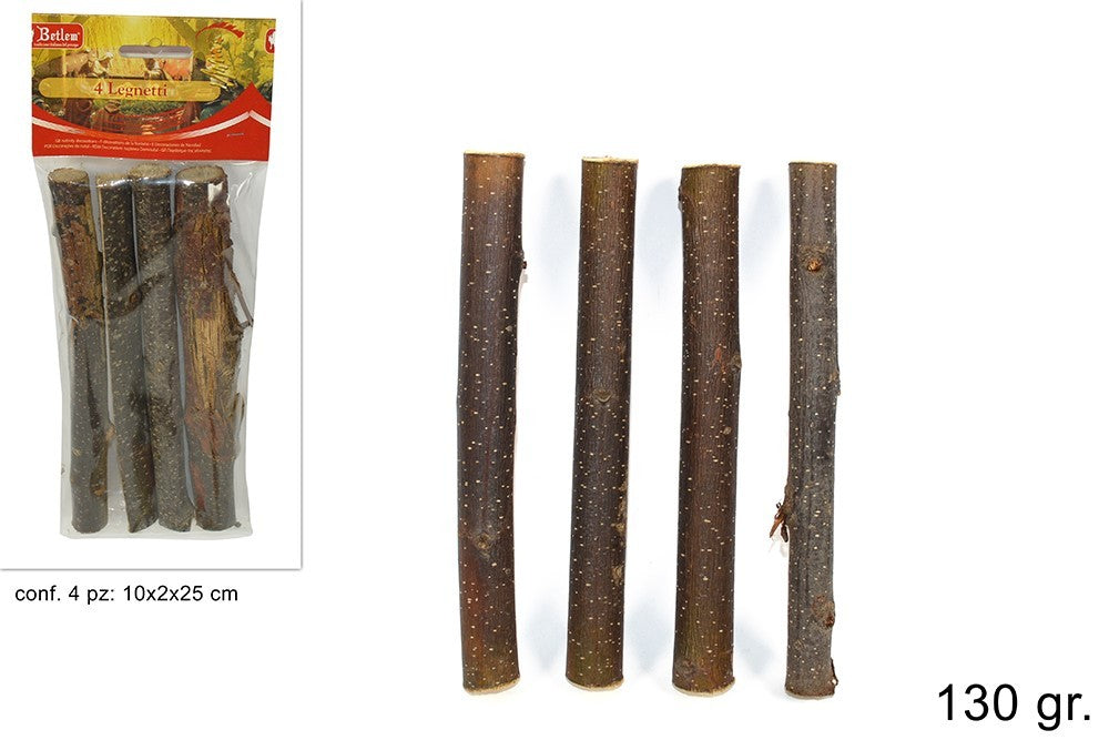Miniatura Legnetti 18 cm per presepe 4pz