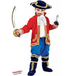Costume vestito di carnevale Pirati Capitano bambino da 3 a 6 anni