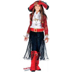 Costume vestito di carnevale Pirati Lady Corsara bambina 3-6 anni
