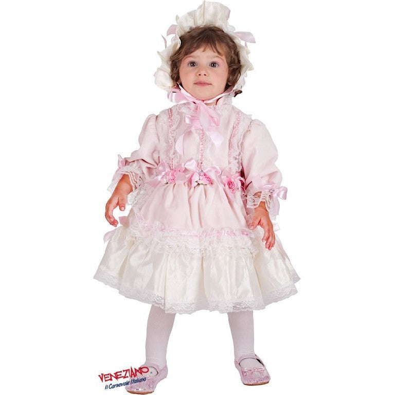 Costume vestito di carnevale Damina di lusso bambina da 0 a 3 Anni