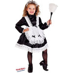 Costume vestito di carnevale Cameriera bambina da 7 a 10 anni