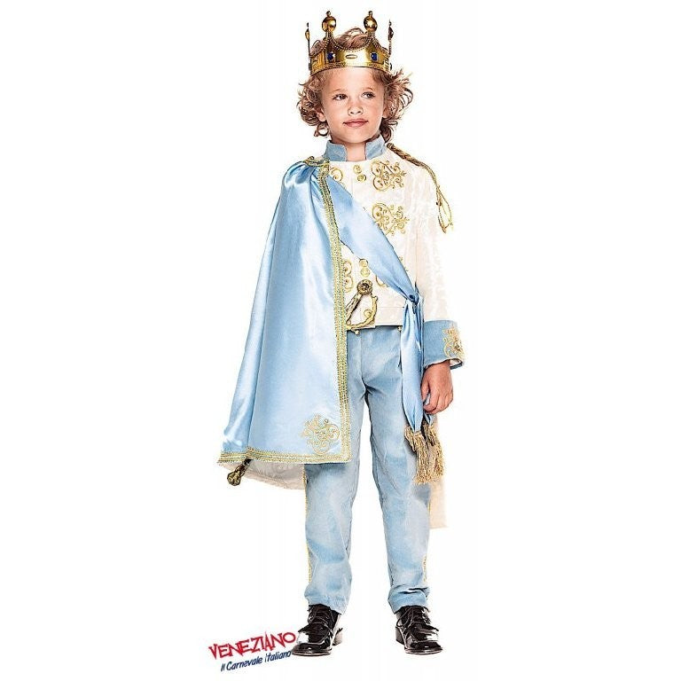 Costume vestito di carnevale Principe del regno incantato bambino da 3 a 6 anni