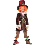 Costume vestito di carnevale Cappellaio Matto bambino da 7S a 10XL anni