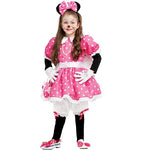 Costume vestito di carnevale Topoletta di lusso bambina da 4 a 6 anni