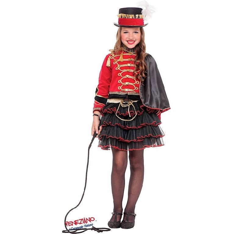 Costume vestito di carnevale Domatrice Prestige bambina da 7S a 10XL