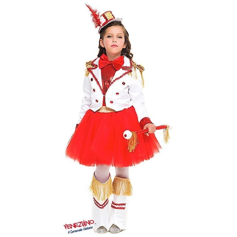 Costume vestito di carnevale Majorette Prestige bambina da 7S s 10XL anni