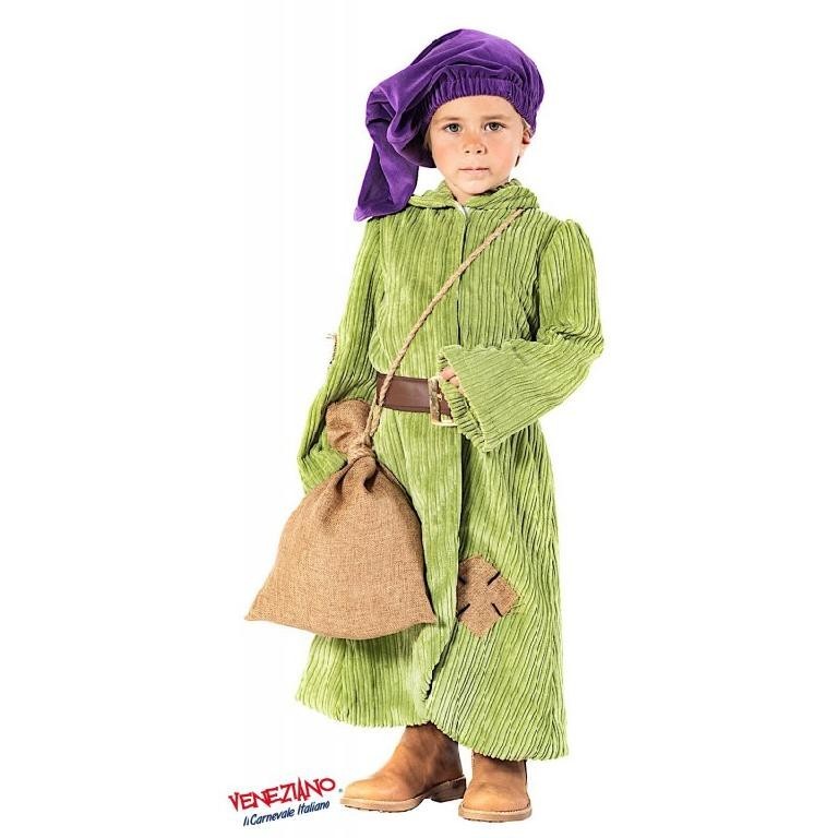 Costume vestito di carnevale Nanetto Cucciolotto bambino da 4 a 6 anni