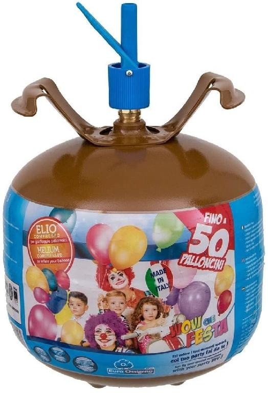 Bombola Elio usa e getta da 6,9 L per 50 palloncini inclusi in confezione