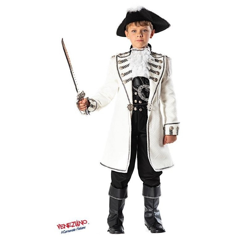 Costume vestito di carnevale Pirata prestige bambino da 7 a 10 anni
