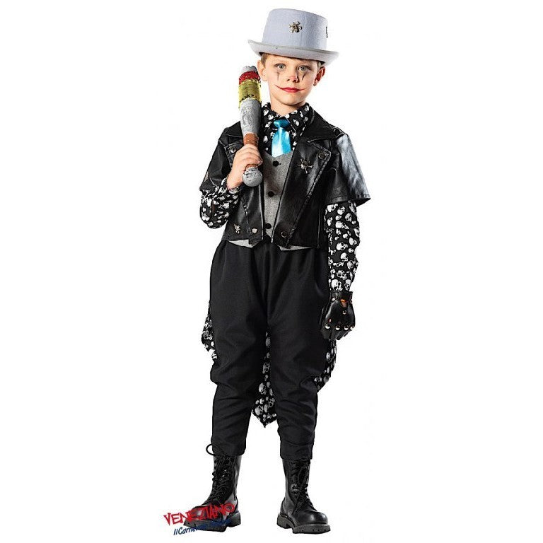 Costume vestito di carnevale Clown Dark bambino da 4 a 6 anni