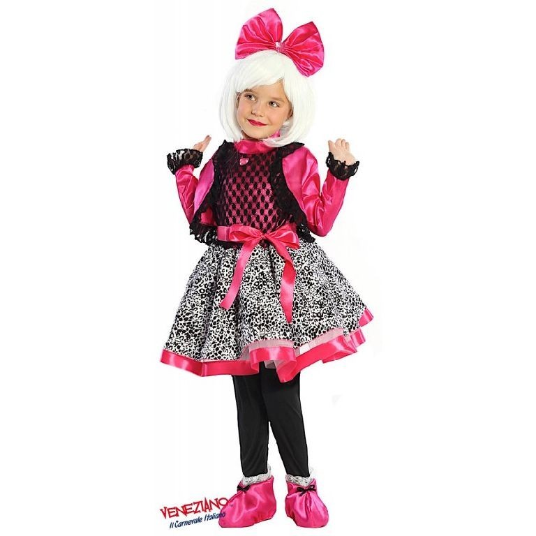 Costume vestito di carnevale Dolce Lolly bambina da 4 a 7 anni