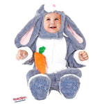 Costume vestito di carnevale coniglietto bambino bambina 3-12 mesi