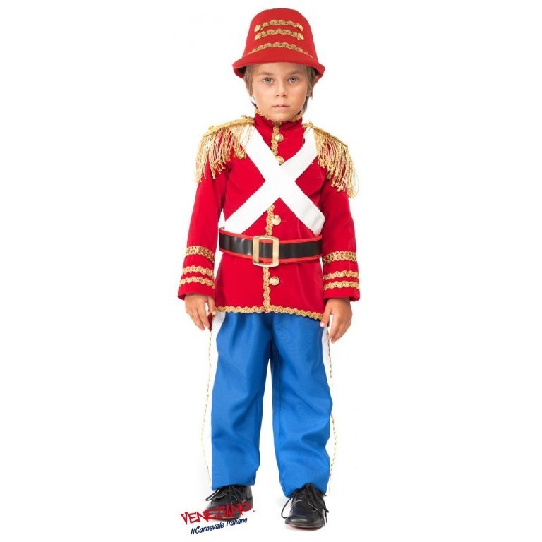 Costume vestito Soldatino di Piombo bambino 3-6 anni