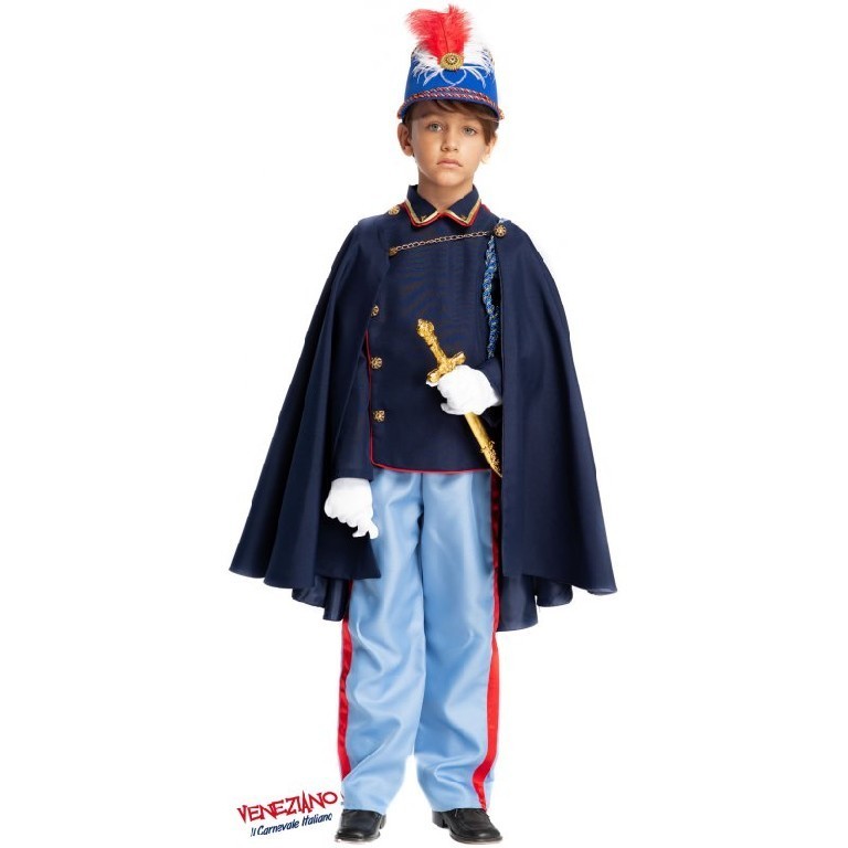 Costume vestito di carnevale Cadetto bambino 4-6 anni