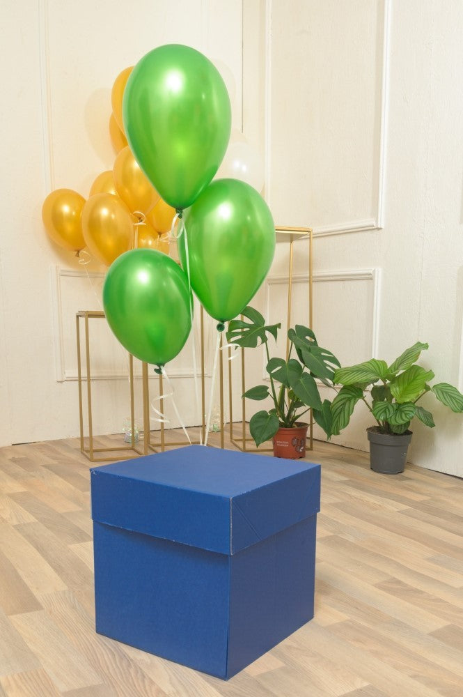 Scatola regalo a sorpresa Box Surprise per palloncini 50x50x50 cm Blu