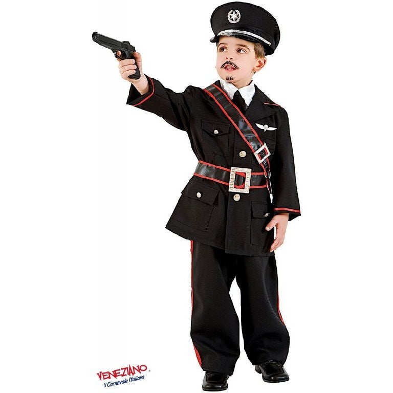 Costume vestito di carnevale Carabiniere bambino 7-10 anni