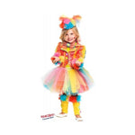 Costume vestito di carnevale Pagliaccetta Prestige bambina da 1 a 3 anni