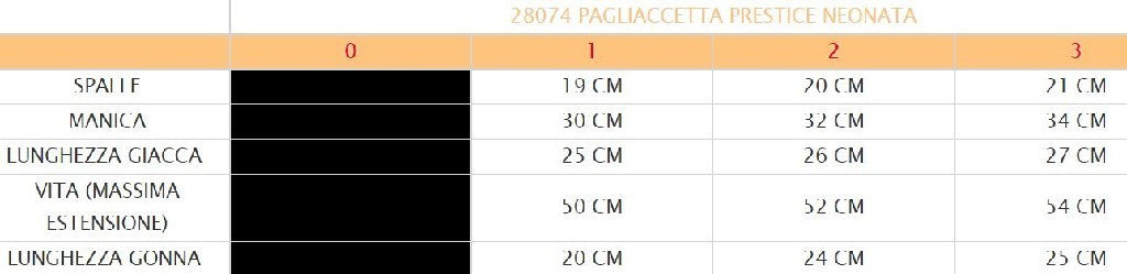 Costume vestito di carnevale Pagliaccetta Prestige bambina da 1 a 3 anni